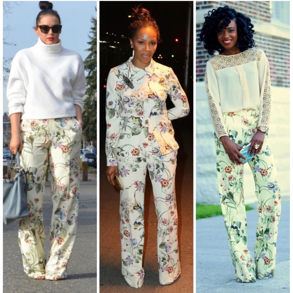 Zara Florar Print Pants